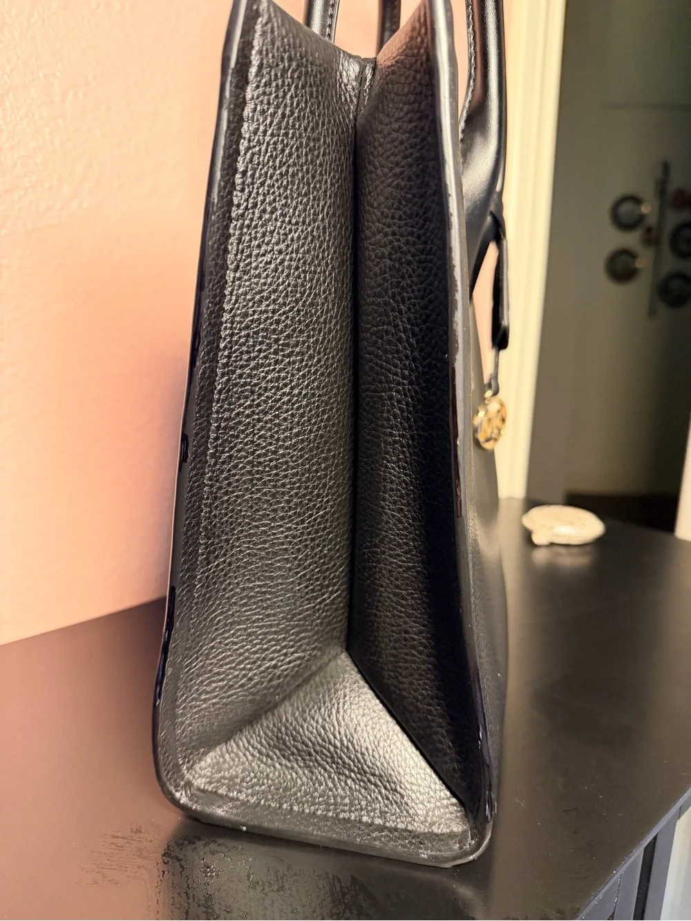 NWOT Michael Kors Mirella Medium Pebbled Leather Logo Tote